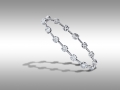 Bracciale in oro bianco e brillanti per complessivi carati 6,84