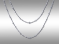 Collana in oro bianco e brillanti per complessivi carati 33,39